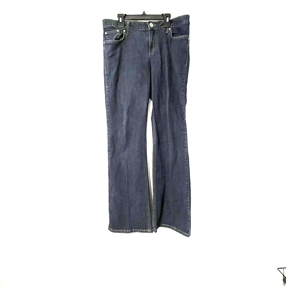 Lei Jeans Juniors sz 11 Dark Wash Y2K Boot Cut Festival